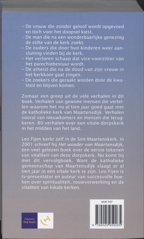 Achterkant van Het wonder van Maartensdijk leeft verder