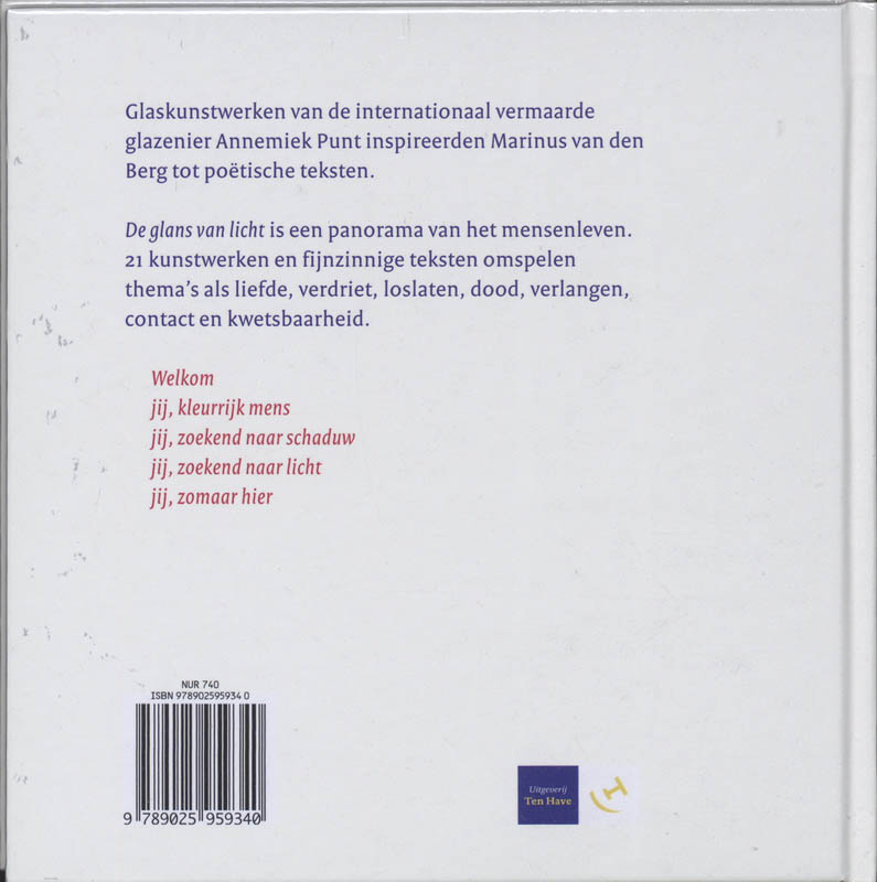 Achterkant van De glans van licht