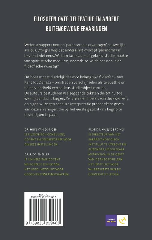 Achterkant van Wilde beesten in de filosofische woestijn