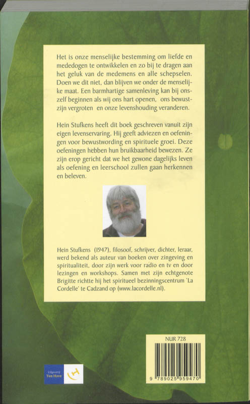 Achterkant van Mededogen als menselijke bestemming