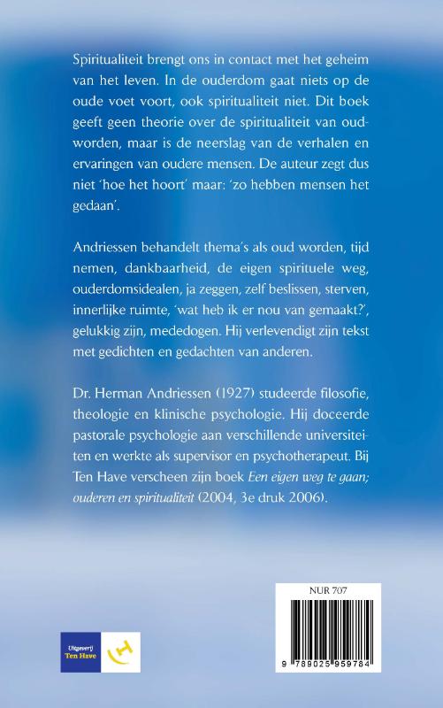 Achterkant van De tijd te vriend houden