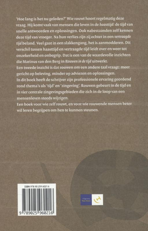 Achterkant van Rouwen in de tijd