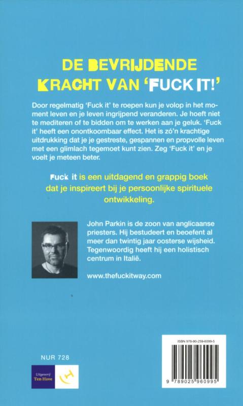 Achterkant van Fuck it