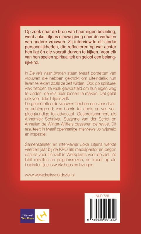 Achterkant van De reis naar binnen