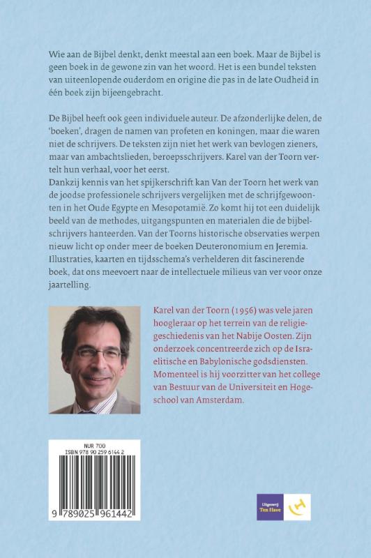 Achterkant van Wie schreef de Bijbel?