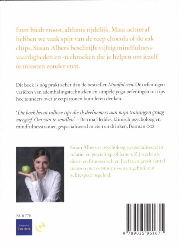 Achterkant van Vijftig manieren om jezelf te troosten zonder eten