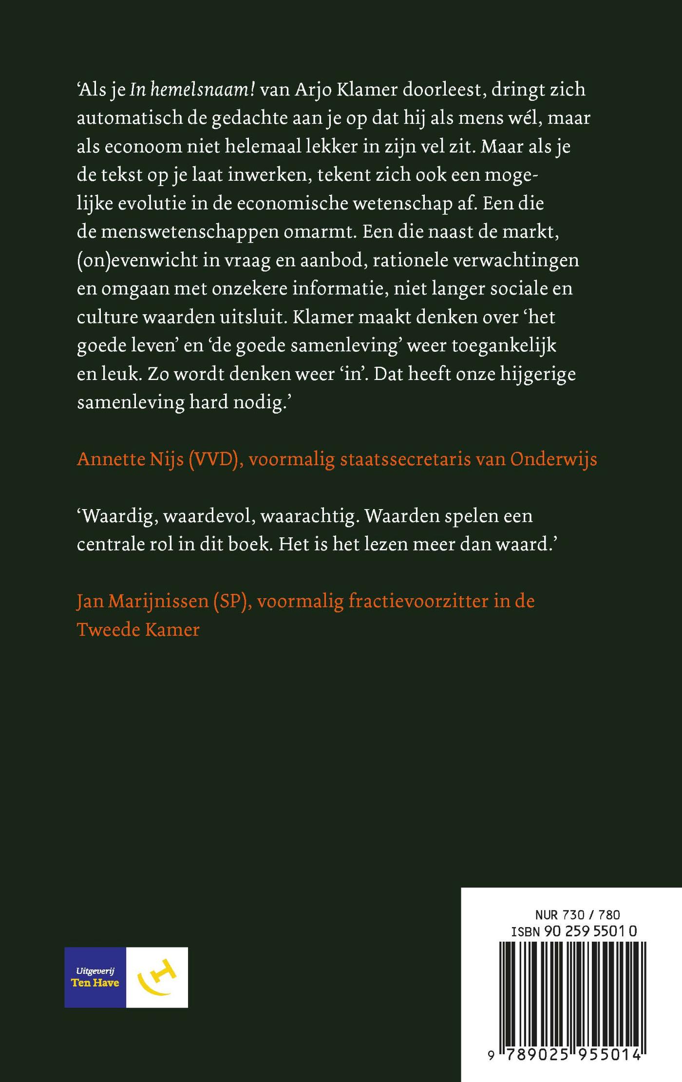 Achterkant van In Hemelsnaam!