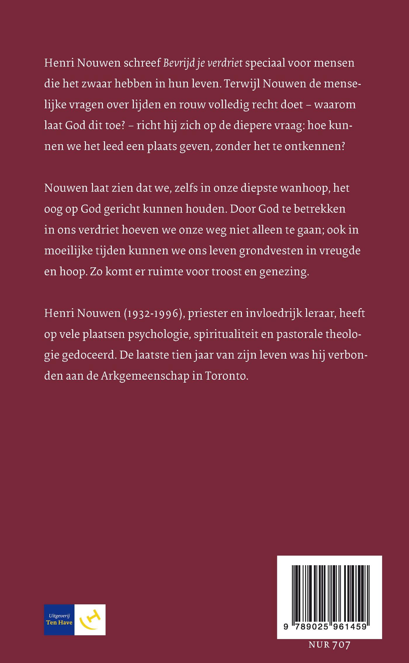 Achterkant van Bevrijd je verdriet