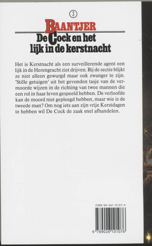 Achterkant van De Cock en het lijk in de kerstnacht