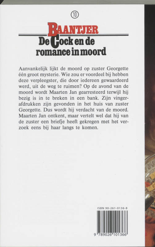 Achterkant van De Cock en de romance in moord