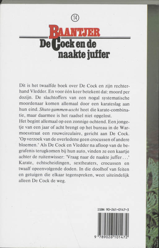 Achterkant van De Cock en de naakte juffer