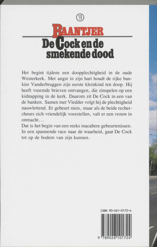 Achterkant van De Cock en de smekende dood