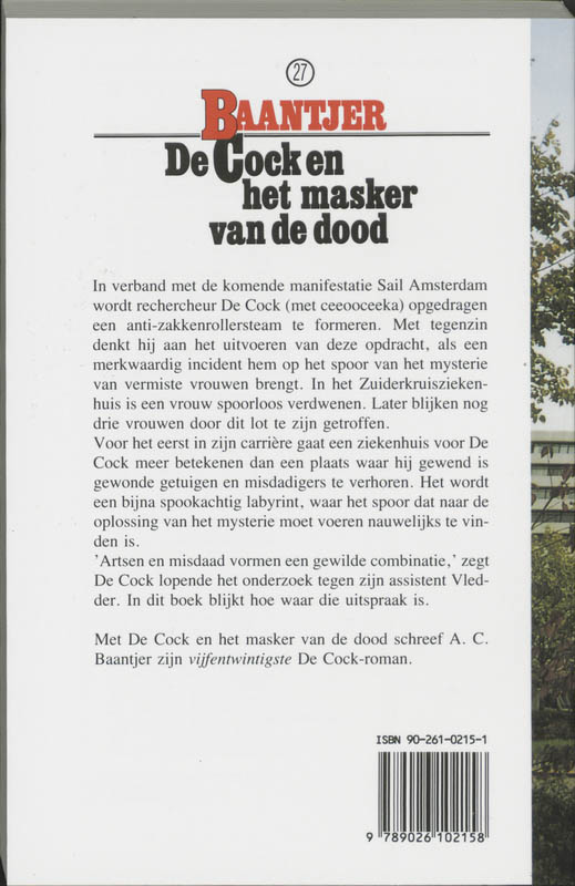 Achterkant van De Cock en het masker van de dood