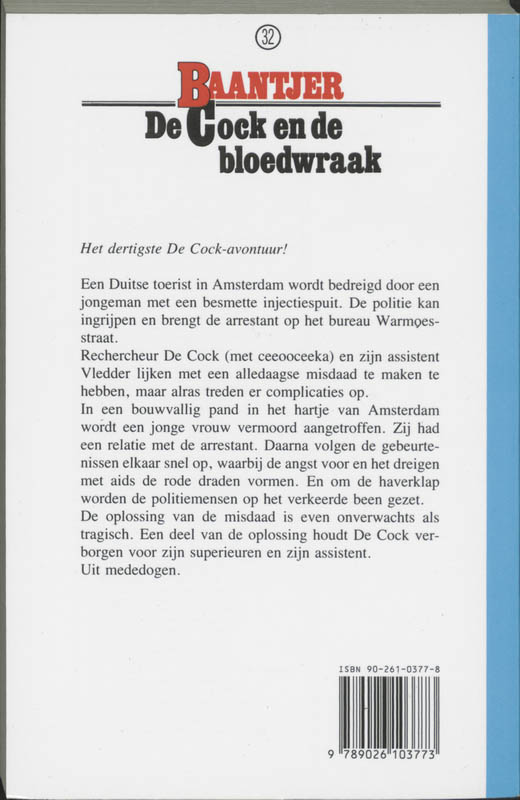 Achterkant van De Cock en de bloedwraak