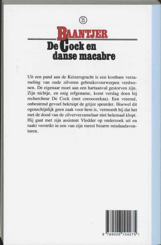 Achterkant van De Cock en danse macabre