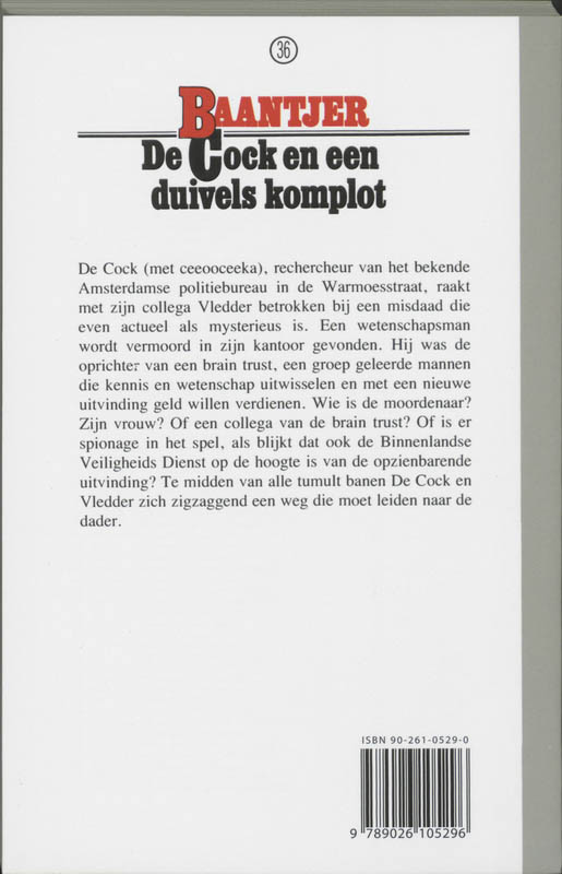 Achterkant van De Cock en een duivels komplot
