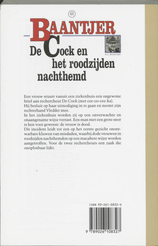 Achterkant van De Cock en het roodzijden nachthemd