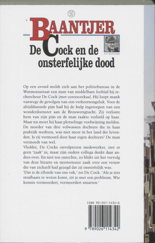 Achterkant van De Cock en de onsterfelijke dood