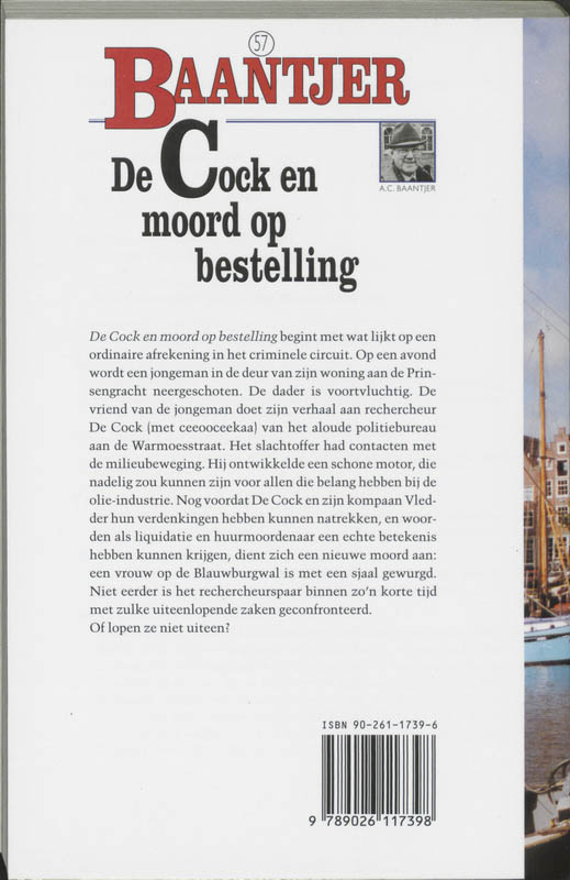 Achterkant van De Cock en moord op bestelling