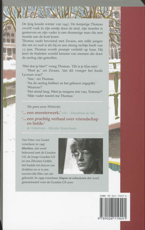 Achterkant van Winterijs