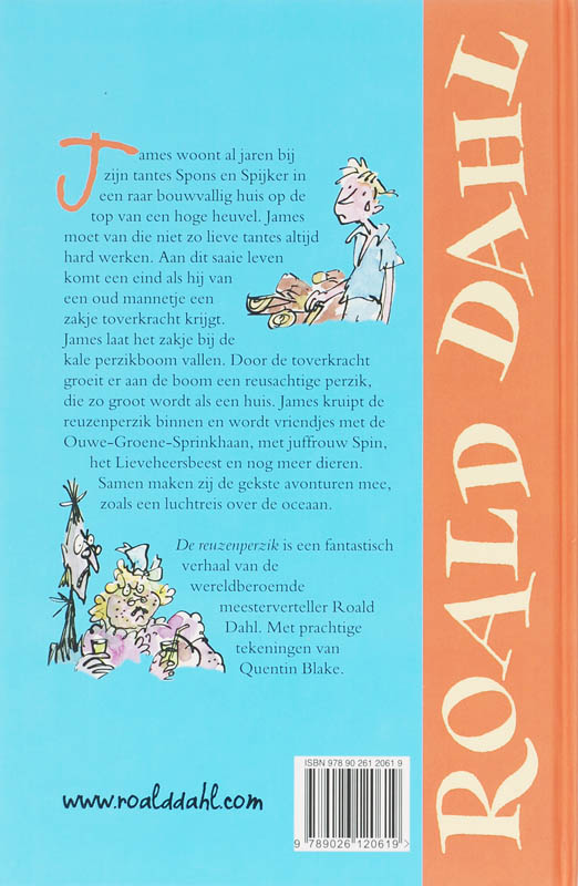 Achterkant van De reuzenperzik