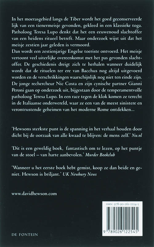 Achterkant van Het Bacchus offer