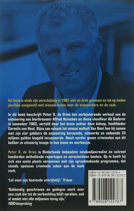Achterkant van De ontvoering van Alfred Heineken