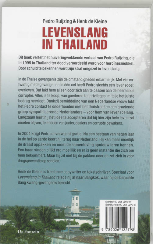 Achterkant van Levenslang in Thailand