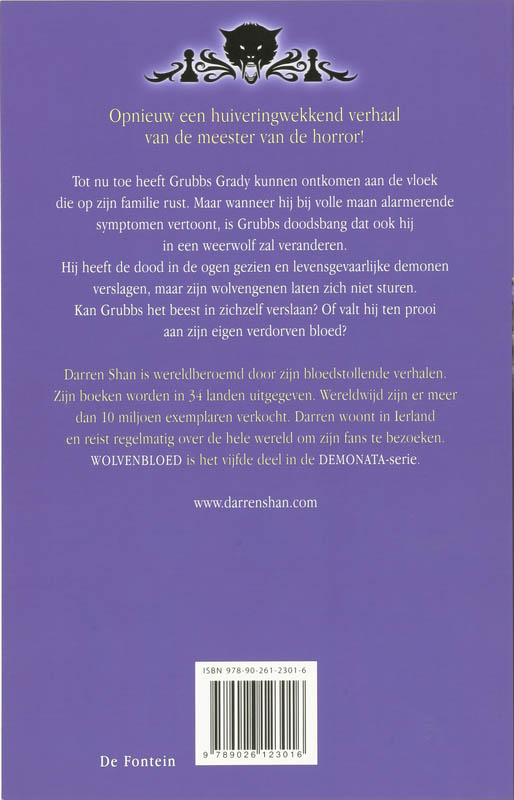 Achterkant van Wolvenbloed