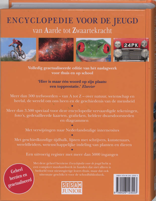 Achterkant van Encyclopedie voor de jeugd