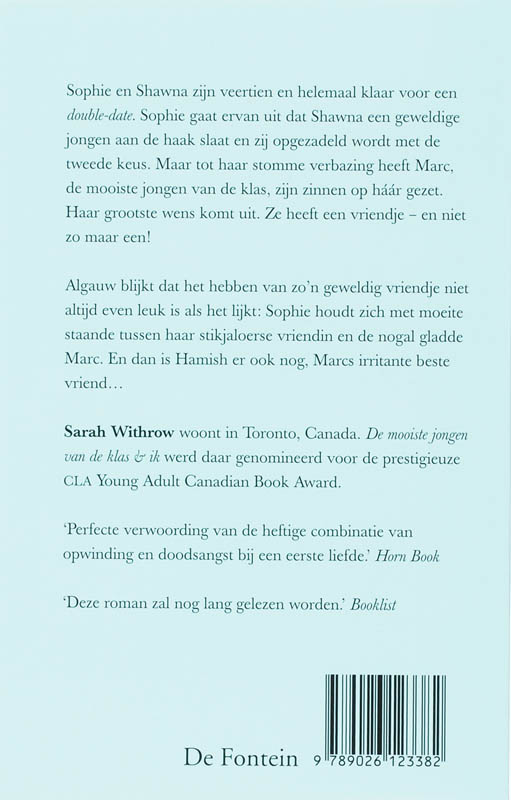 Achterkant van De mooiste jongen van de klas & ik