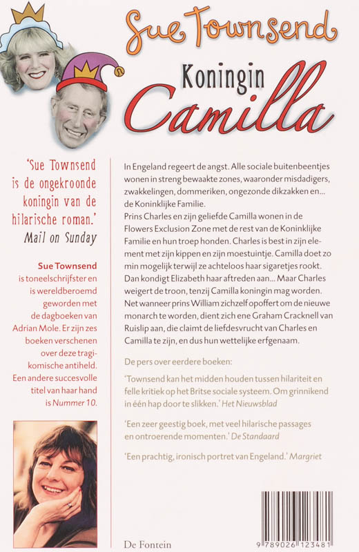 Achterkant van Koningin Camilla