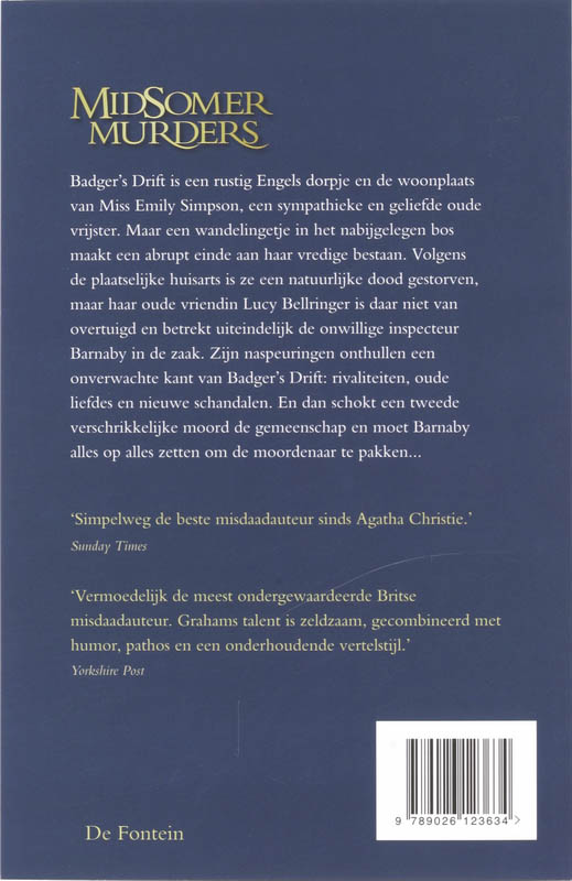 Achterkant van Moord in Badger's Drift