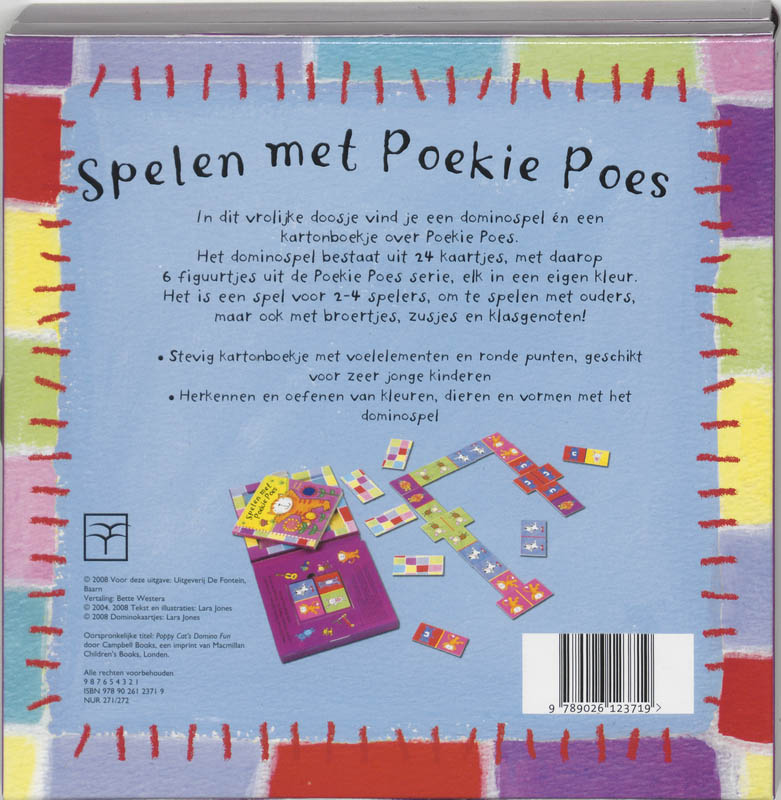 Achterkant van Spelen met Poekie Poes