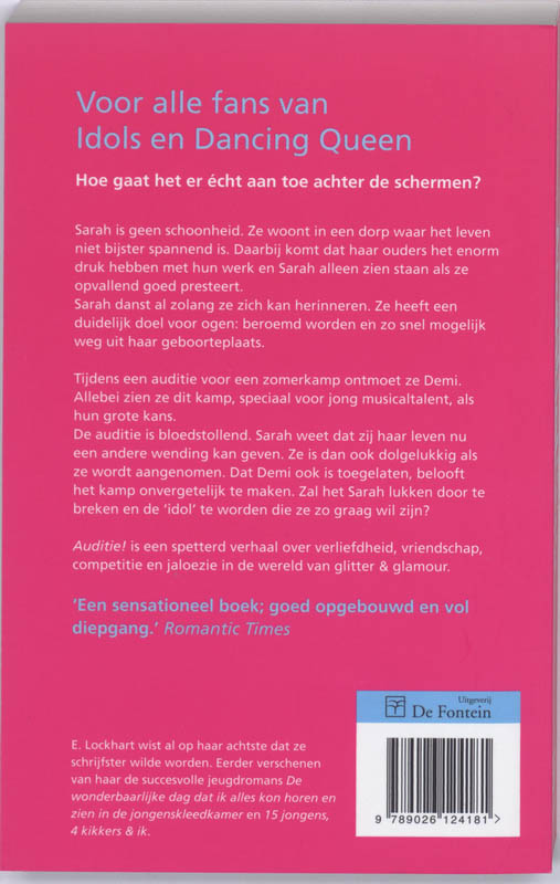 Achterkant van Auditie!