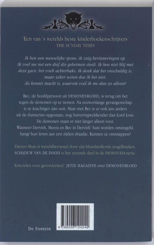 Achterkant van Schaduw van de dood