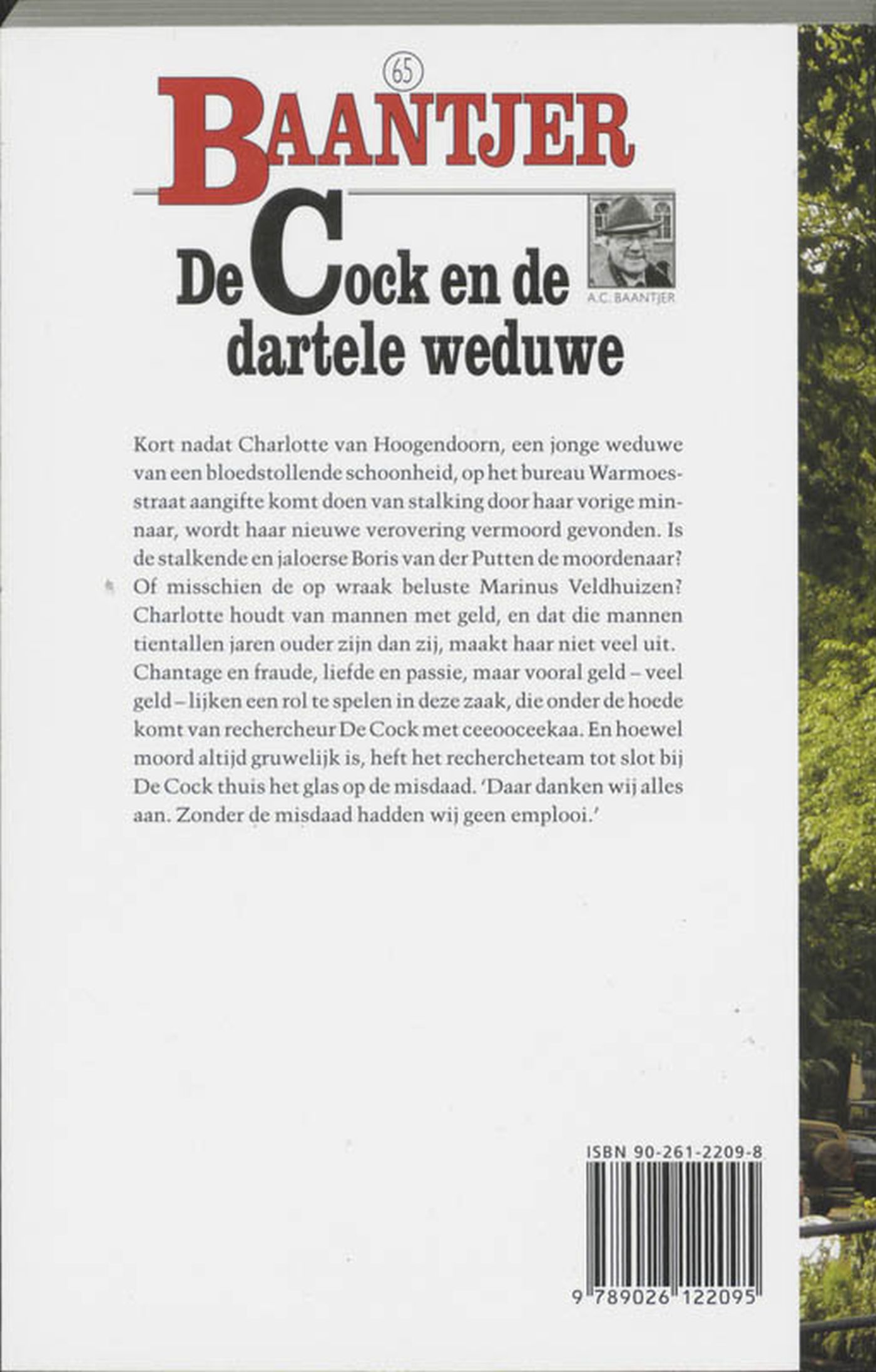 Achterkant van De Cock en de dartele weduwe