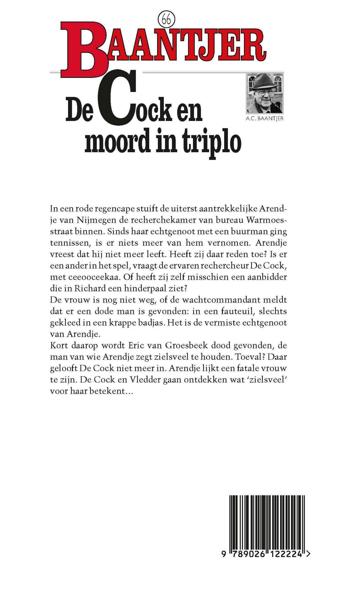 Achterkant van De Cock en moord in triplo