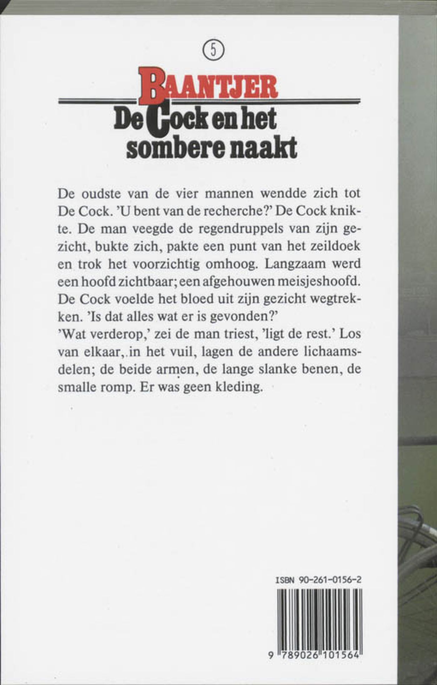 Achterkant van De Cock en het sombere naakt