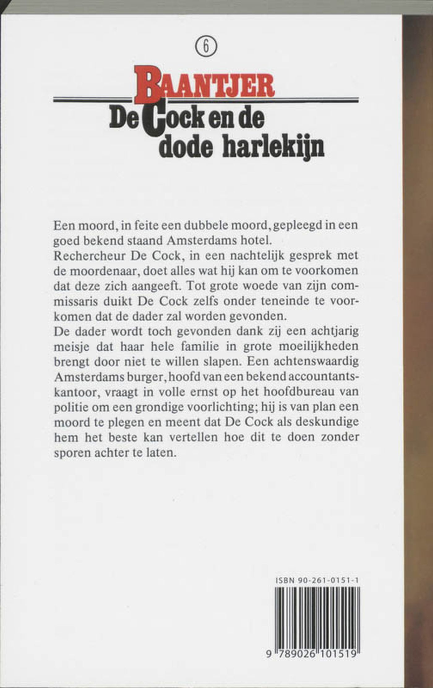 Achterkant van De Cock en de dode harlekijn