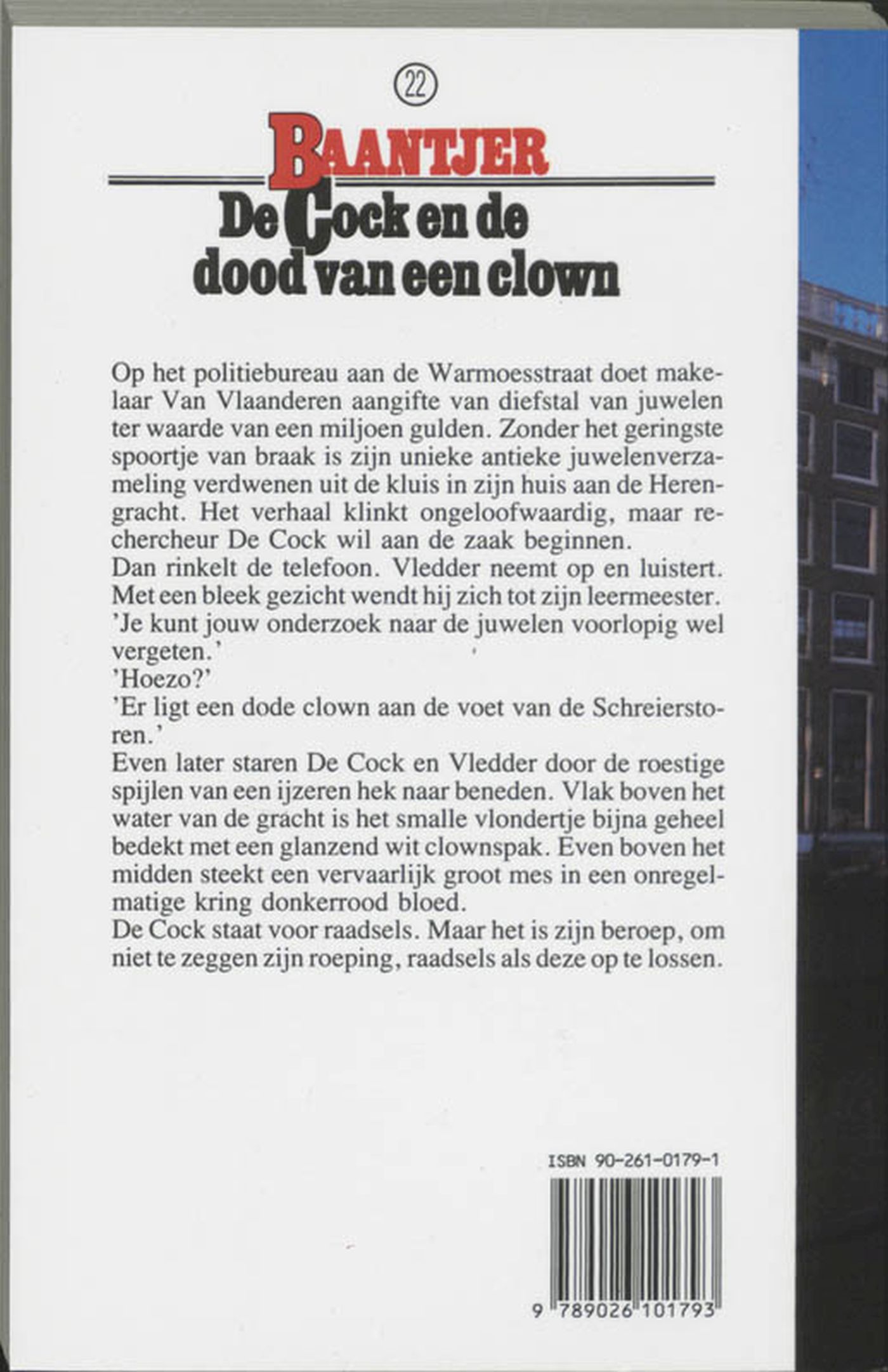 Achterkant van De Cock en de dood van een clown