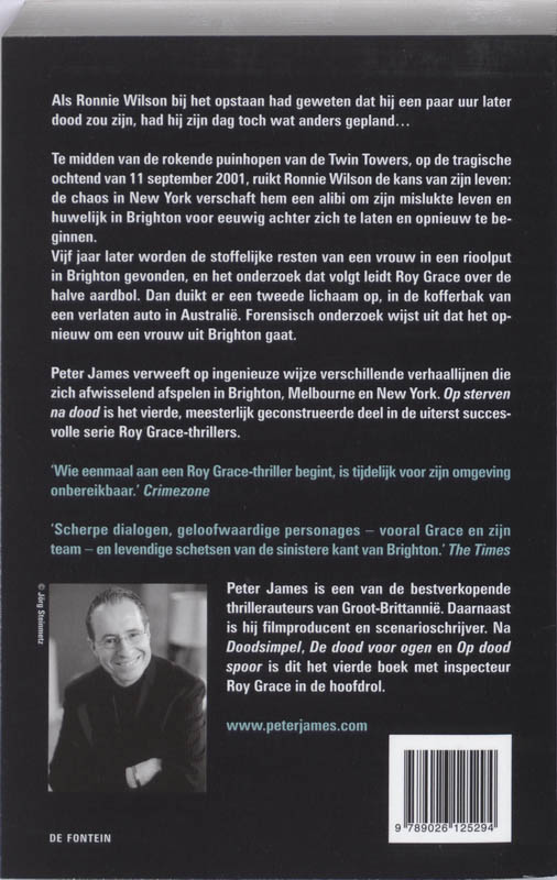 Achterkant van Op sterven na dood