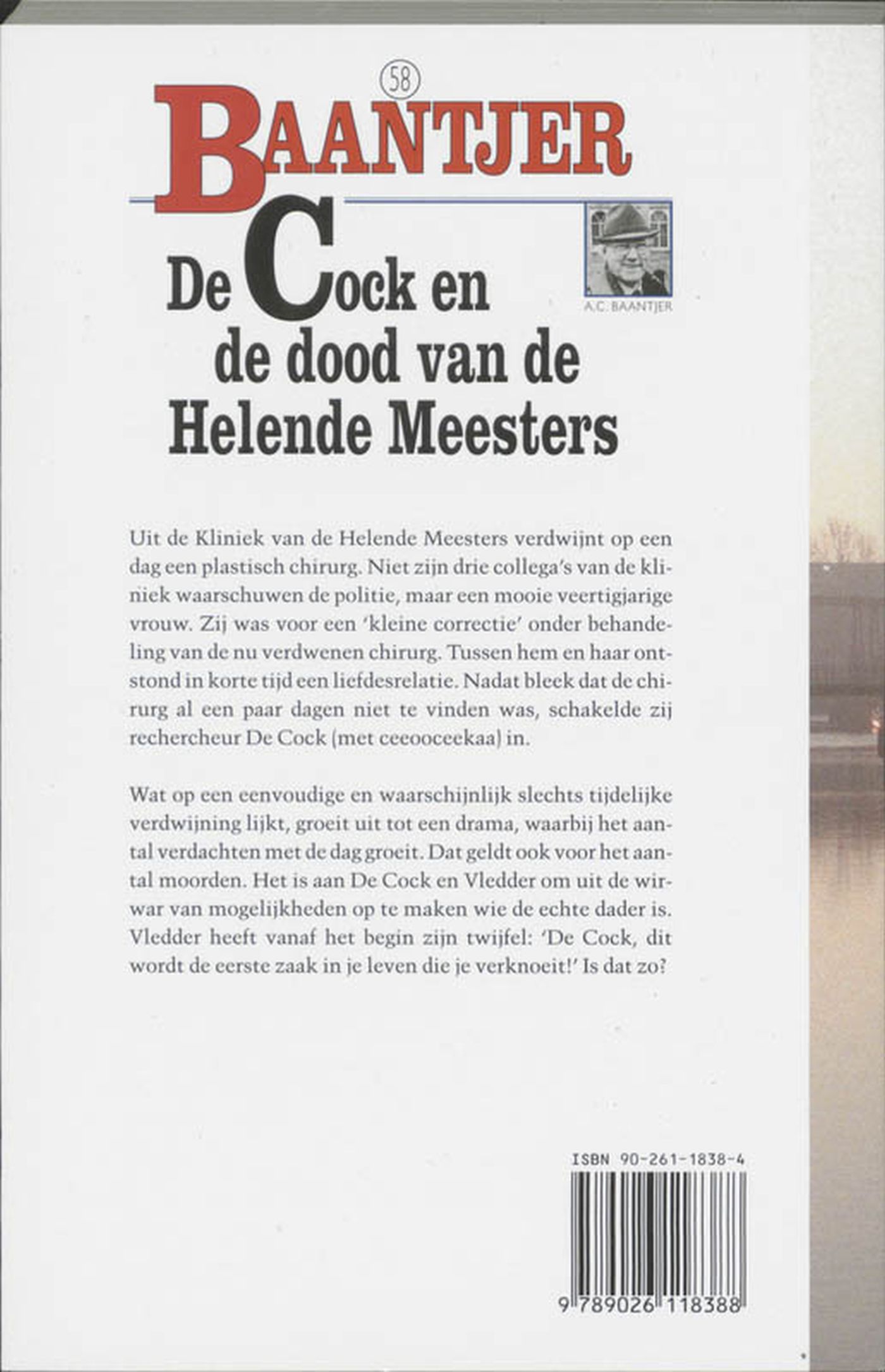 Achterkant van De Cock en de dood van de Helende Meesters