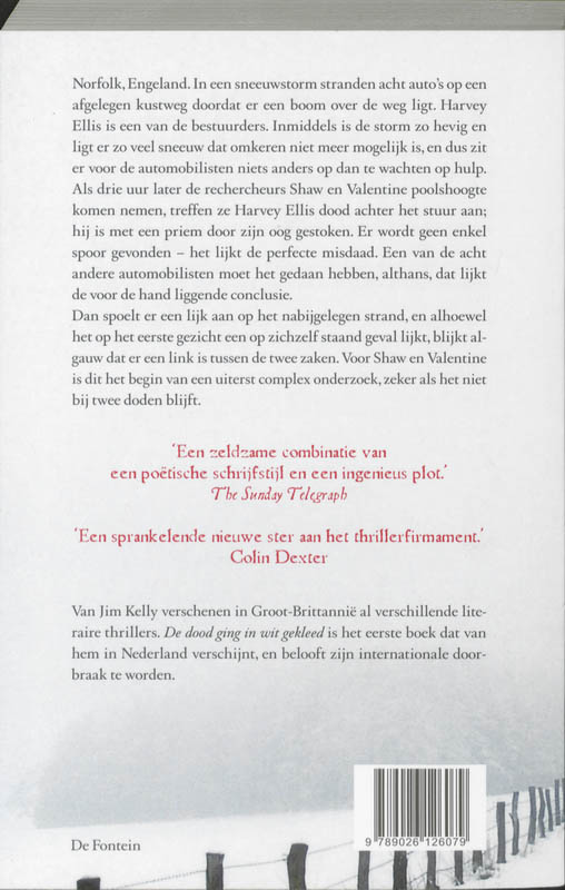 Achterkant van De dood ging in wit gekleed
