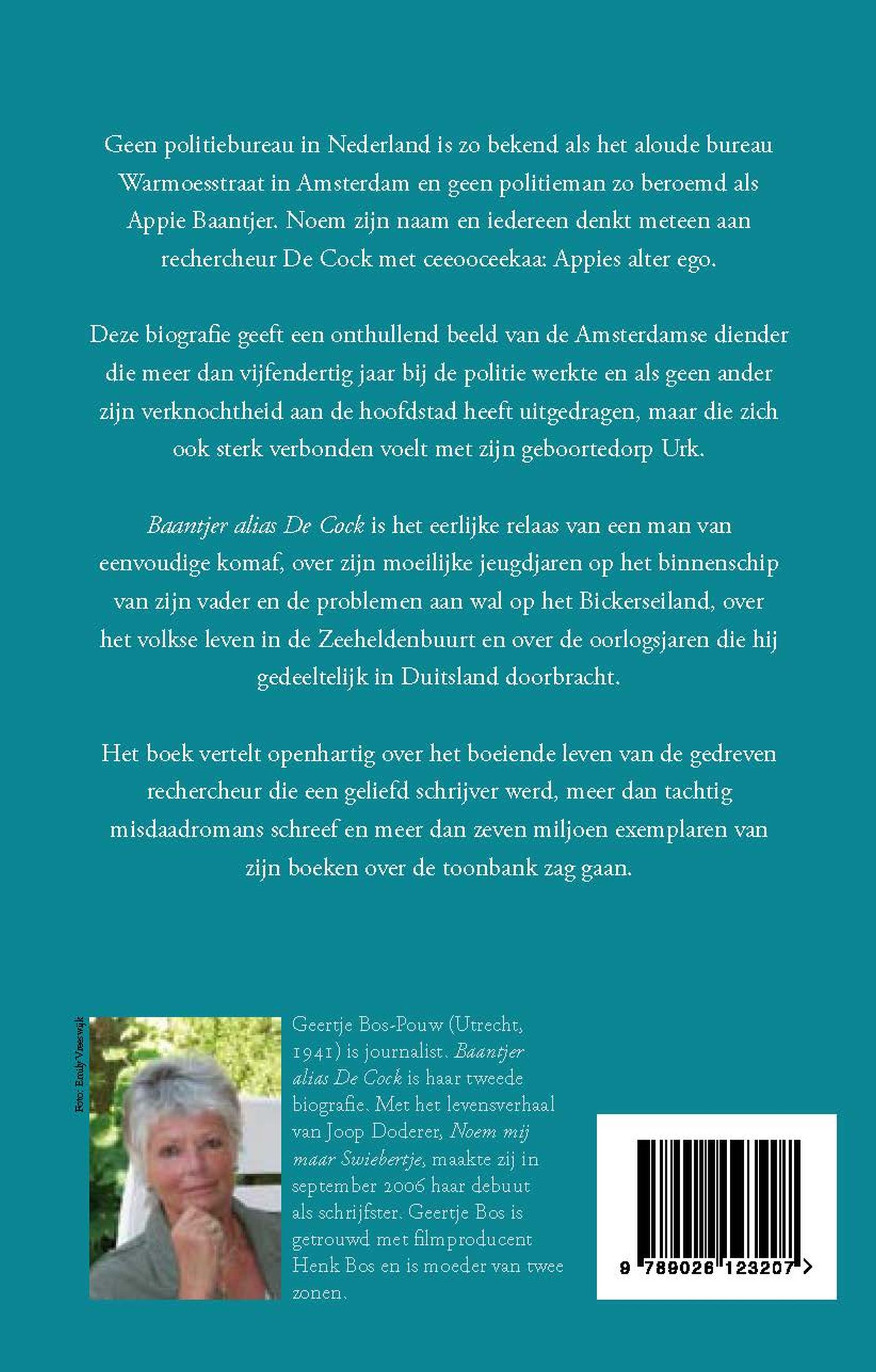 Achterkant van Baantjer alias De Cock