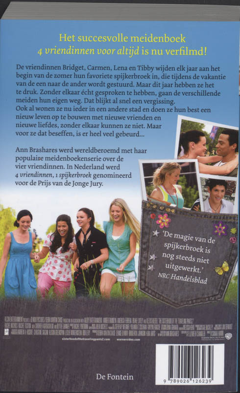 Achterkant van 4 vriendinnen voor altijd