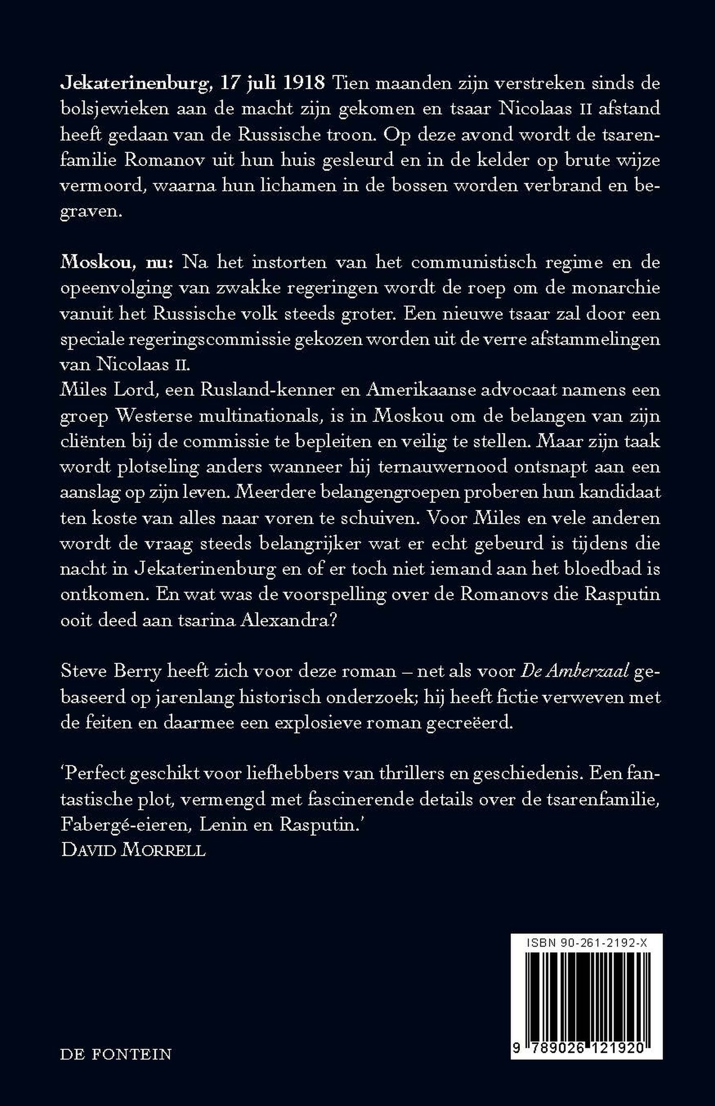 Achterkant van De Romanov voorspelling