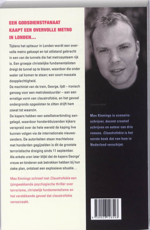 Achterkant van Claustrofobia