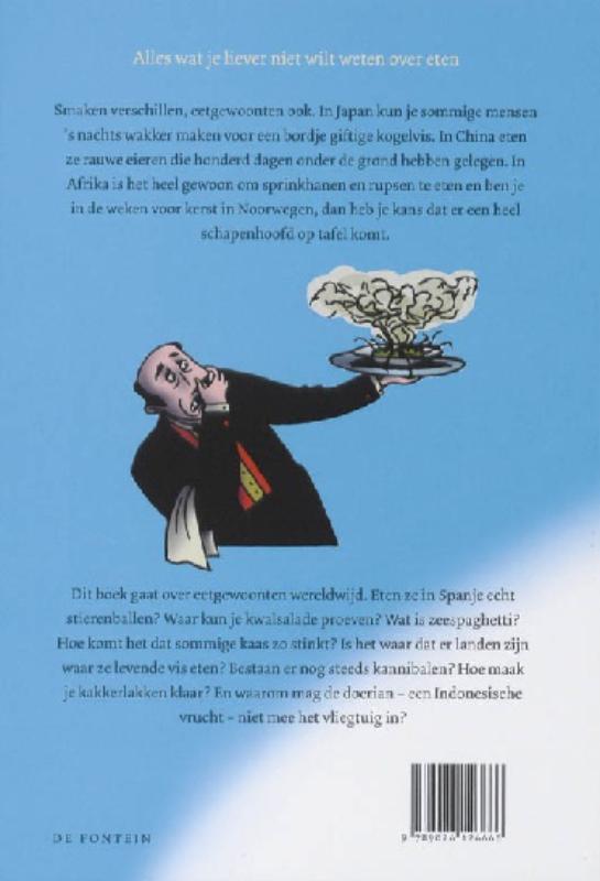 Achterkant van Ober! er zwemt een kwal door mijn soep