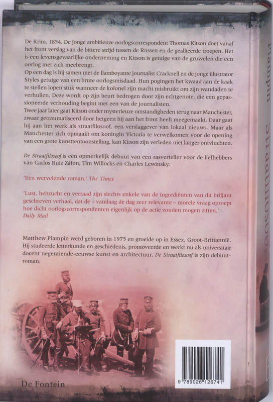 Achterkant van De straatfilosoof